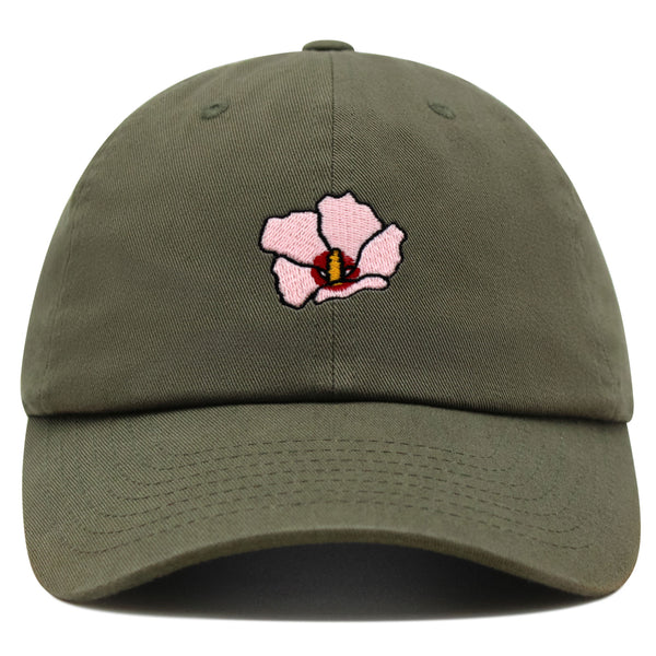 Rose of Sharon Premium Dad Hat Embroidered Baseball Cap Hibiscus Hawaii