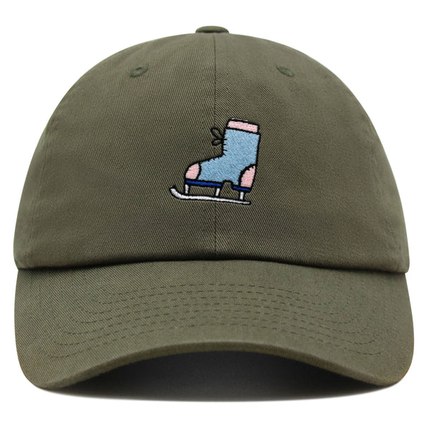 Ice Skating Premium Dad Hat Embroidered Baseball Cap Skate Winter