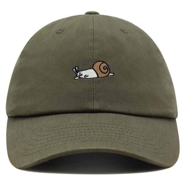 Sleepy Snail Premium Dad Hat Embroidered Baseball Cap Mud Cute