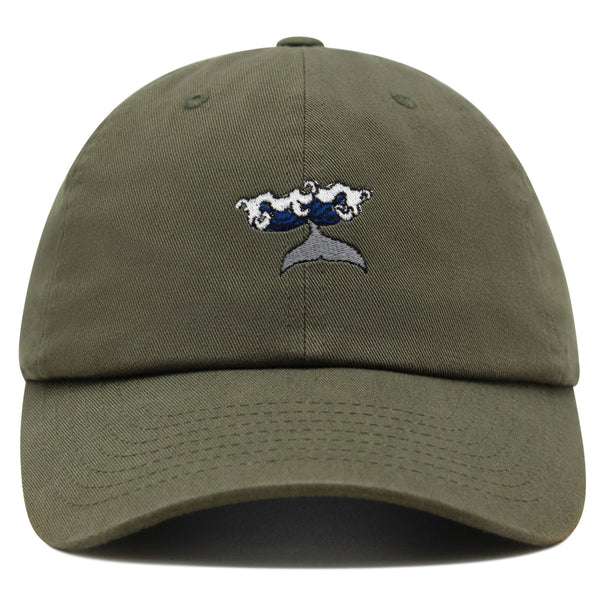 Whale Premium Dad Hat Embroidered Baseball Cap Wave Ocean