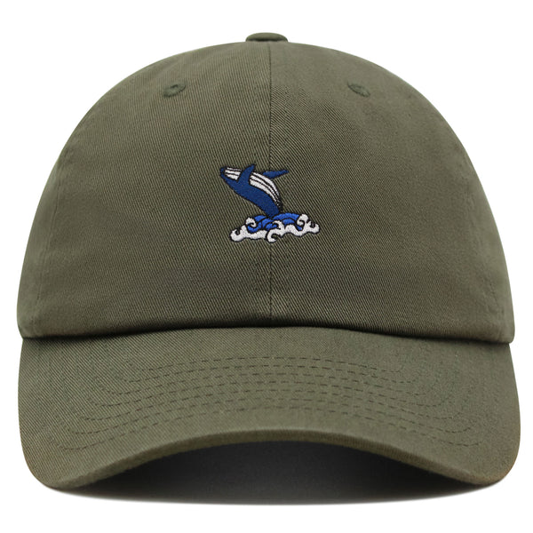 Whale Premium Dad Hat Embroidered Baseball Cap Ocean Fish