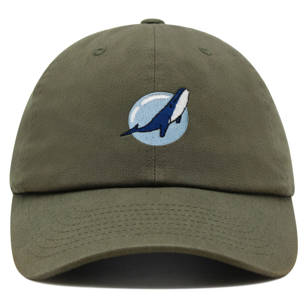 Whale Premium Dad Hat Embroidered Baseball Cap Fishing Nature