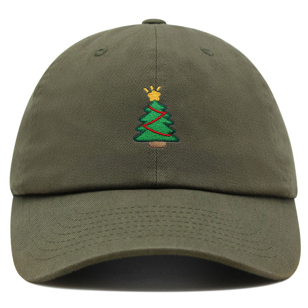 Christmas Tree Premium Dad Hat Embroidered Baseball Cap Holiday Santa