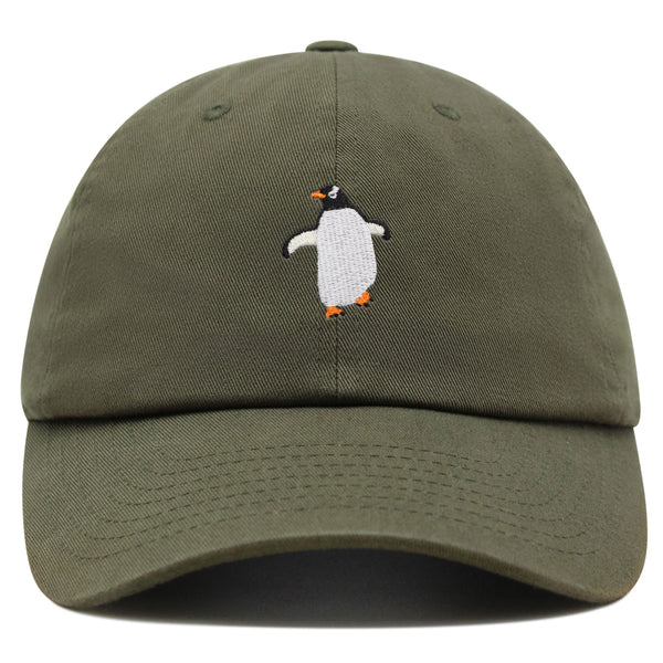 Dancing Penguin Premium Dad Hat Embroidered Baseball Cap Winter