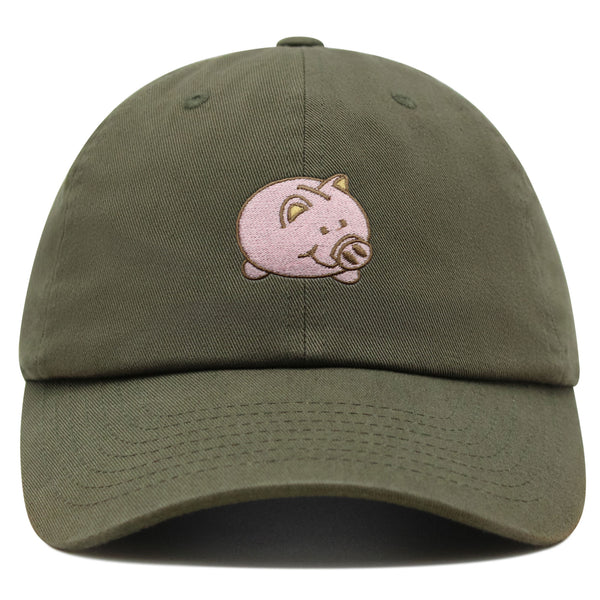 Piggy Bank Premium Dad Hat Embroidered Baseball Cap Coin