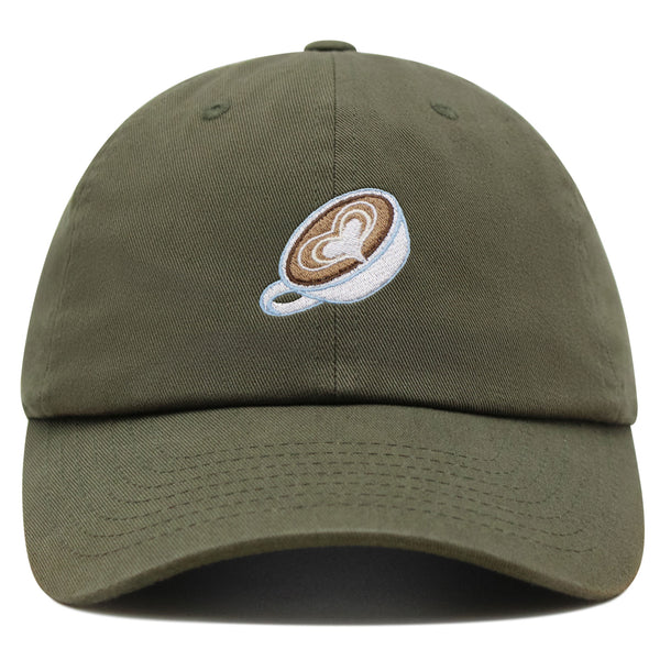 Latte Premium Dad Hat Embroidered Baseball Cap Coffee Cafe