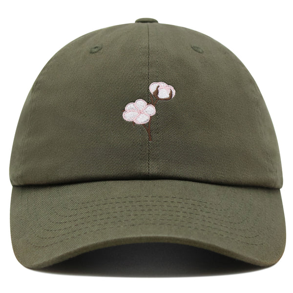 Cotton Flower Premium Dad Hat Embroidered Baseball Cap Tree