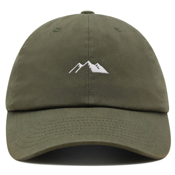 Mountain Premium Dad Hat Embroidered Baseball Cap Snowy