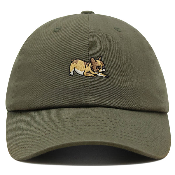 French Bulldog Premium Dad Hat Embroidered Baseball Cap Dog Puppy