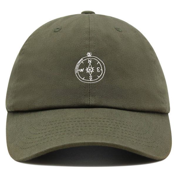 Compass Premium Dad Hat Embroidered Baseball Cap Adventure