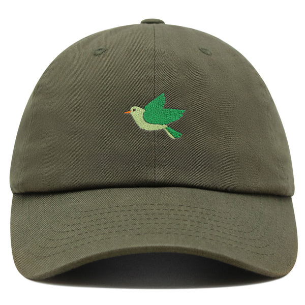 Bird  Premium Dad Hat Embroidered Baseball Cap Green