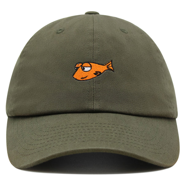 Funny Fish Premium Dad Hat Embroidered Baseball Cap Jokes Memes