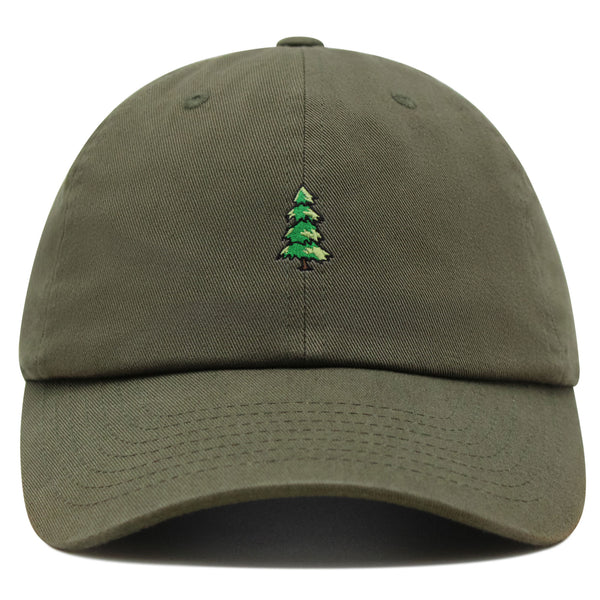 Pine Tree Premium Dad Hat Embroidered Baseball Cap Mountain