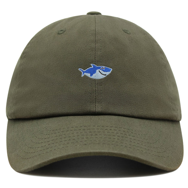 Cute Shark Premium Dad Hat Embroidered Baseball Cap Ocean Father