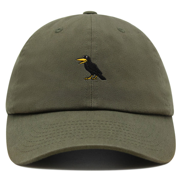 Crow Premium Dad Hat Embroidered Baseball Cap Bird