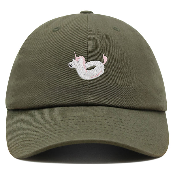 Unicorn Floaty Premium Dad Hat Embroidered Baseball Cap Swim