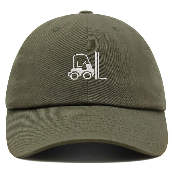 Forklift Premium Dad Hat Embroidered Baseball Cap Warehouse