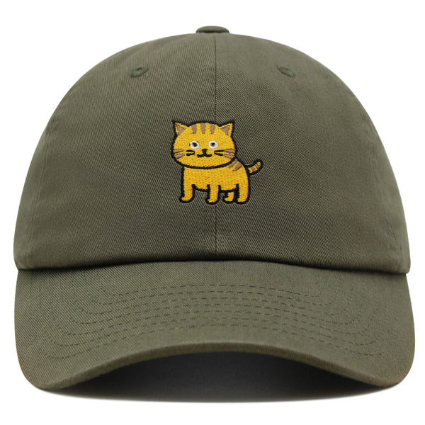 Cat Premium Dad Hat Embroidered Baseball Cap Cute