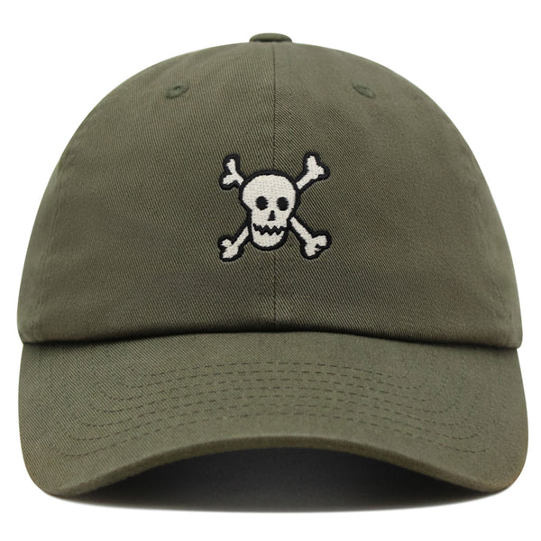 Crossbones Premium Dad Hat Embroidered Baseball Cap Skull