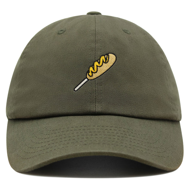 Corndog Premium Dad Hat Embroidered Baseball Cap Foodie