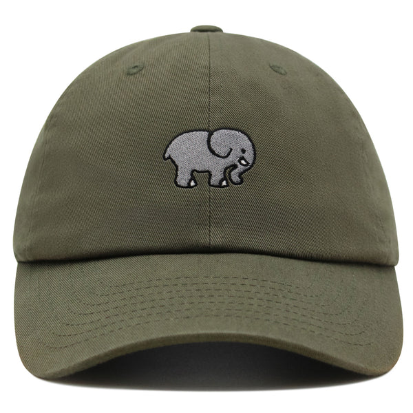 Elephant Premium Dad Hat Embroidered Baseball Cap Cute