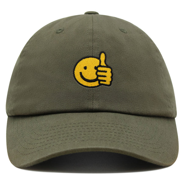 Like Thumbs Up Emoji Premium Dad Hat Embroidered Baseball Cap Funny