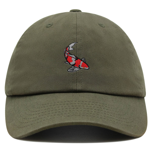 Koi Fish Premium Dad Hat Embroidered Baseball Cap Japan