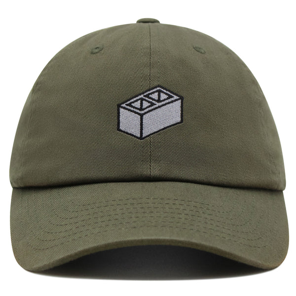 Cinder Block Premium Dad Hat Embroidered Baseball Cap Construction