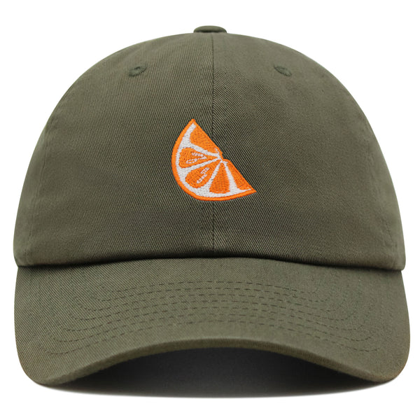 Orange Slice Premium Dad Hat Embroidered Baseball Cap Fruit