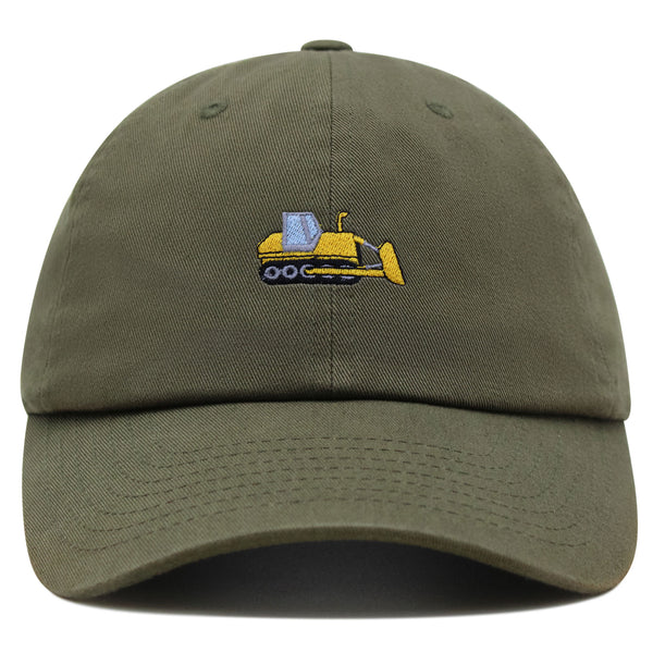 Bulldozer Premium Dad Hat Embroidered Baseball Cap Construction