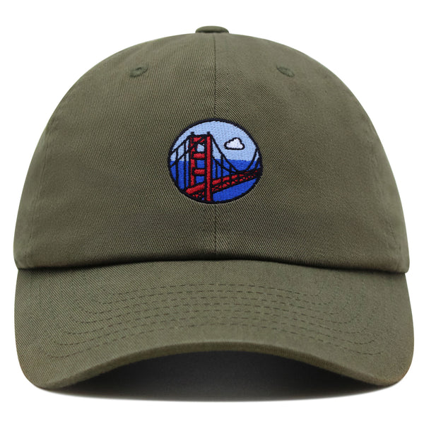 San Francisco Bridge Premium Dad Hat Embroidered Baseball Cap Travel Logo