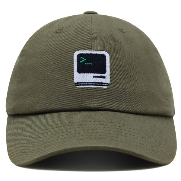 Vintage Computer Premium Dad Hat Embroidered Baseball Cap Old School