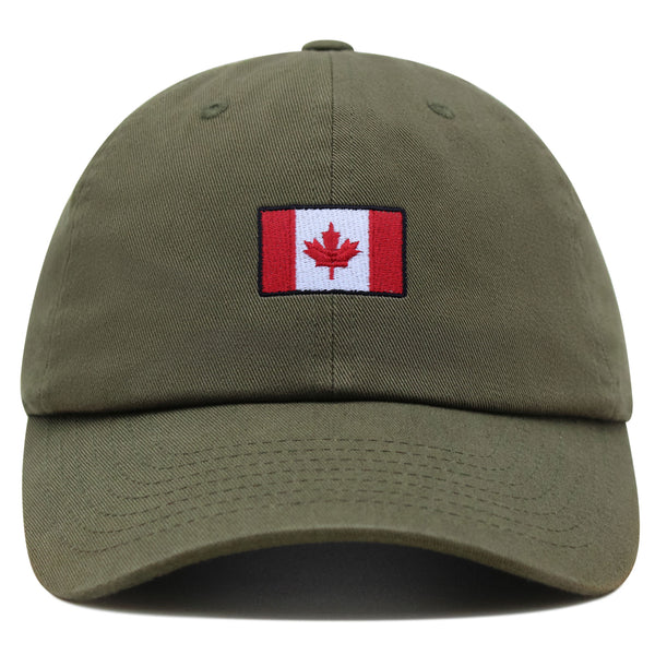 Canadian Flag Premium Dad Hat Embroidered Baseball Cap Canada Logo