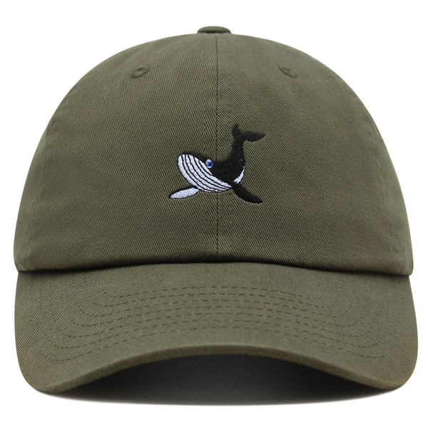 Humpback Whale Premium Dad Hat Embroidered Baseball Cap Ocean