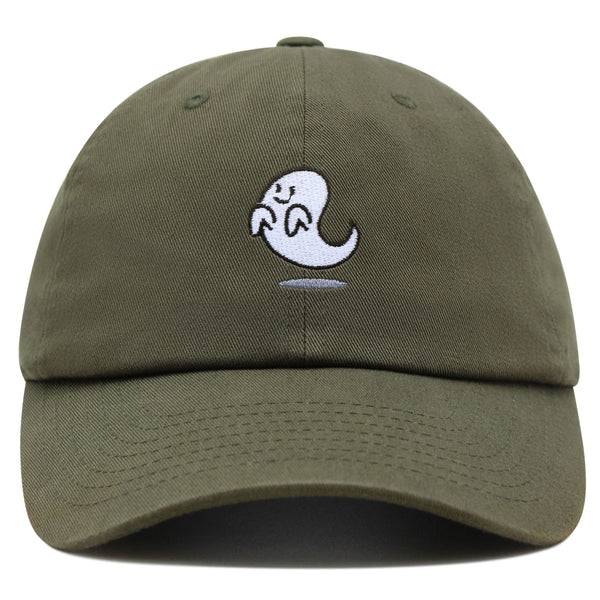 Graveyard Ghost Premium Dad Hat Embroidered Baseball Cap Cute Ghost