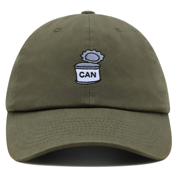 Tin Can Plant Premium Dad Hat Embroidered Baseball Cap Funny Empty Can