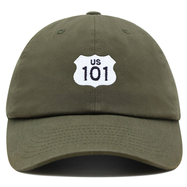 US 101 Freeway Premium Dad Hat Embroidered Cotton Baseball Cap California