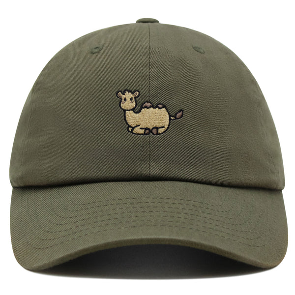 Camel Sitting Premium Dad Hat Embroidered Cotton Baseball Cap Cute Desert