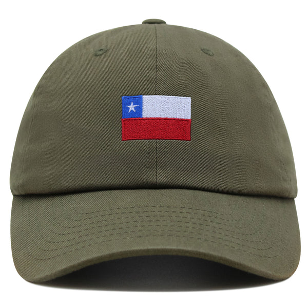 Chile Flag Premium Dad Hat Embroidered Cotton Baseball Cap Country Flag Series