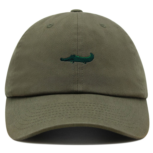 Cartoon Crocodile Premium Dad Hat Embroidered Cotton Baseball Cap