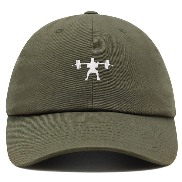 Deadlift Silhouette Premium Dad Hat Embroidered Cotton Baseball Cap Sport