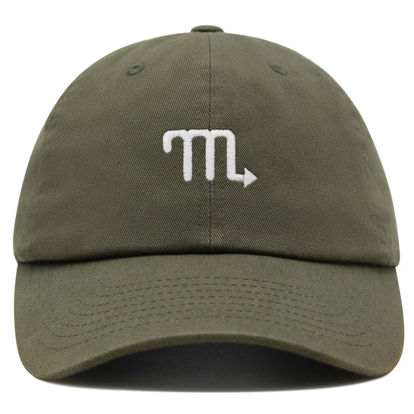 Scorpio Premium Dad Hat Embroidered Cotton Baseball Cap Zodiac Symbol