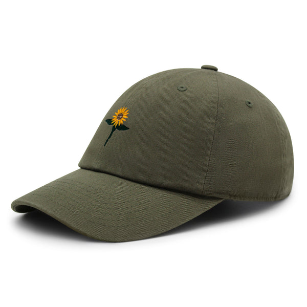 Sun Flower Premium Dad Hat Embroidered Baseball Cap Floral