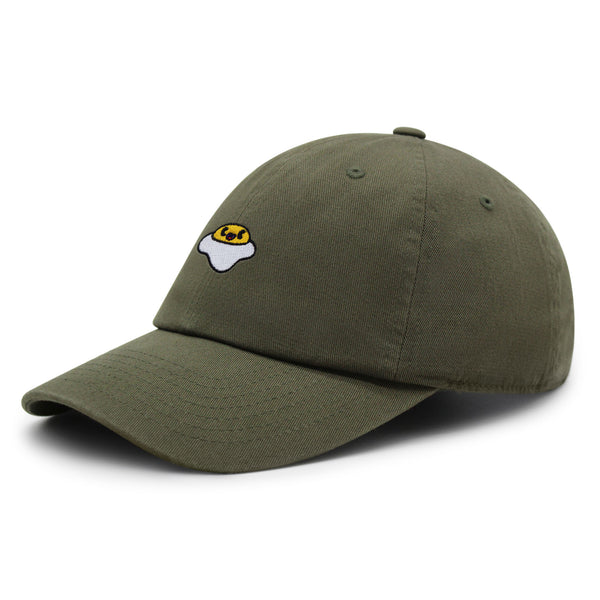 Smiling Egg Premium Dad Hat Embroidered Baseball Cap Sunny Side Up