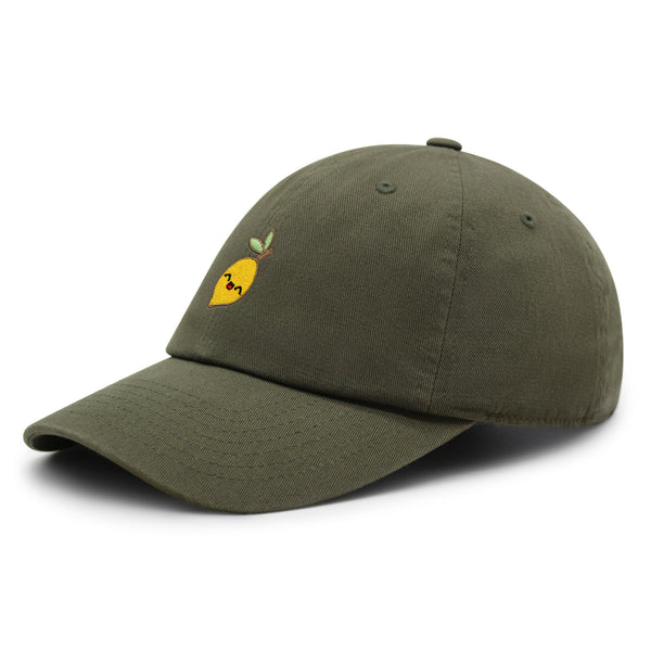 Lemon Premium Dad Hat Embroidered Baseball Cap Vegan Vegetable