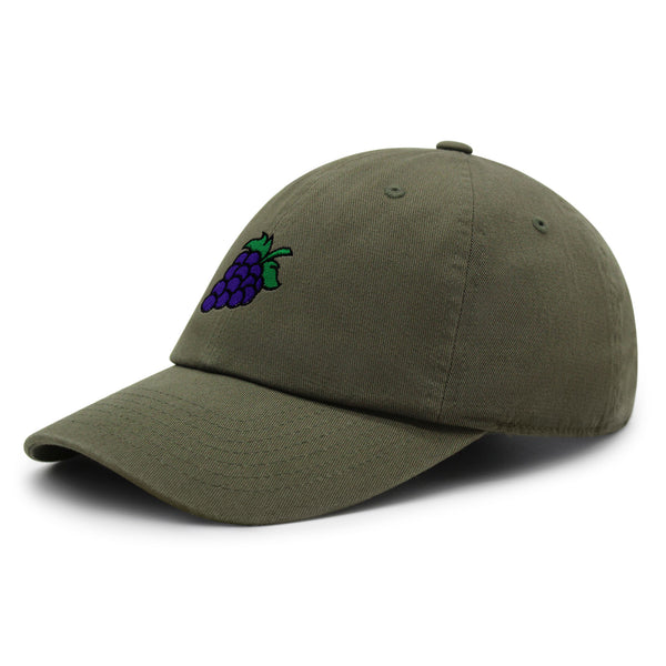 Grape Premium Dad Hat Embroidered Baseball Cap Farm Farmers Vegan