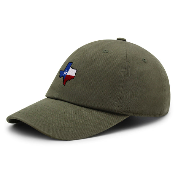 Texas Premium Dad Hat Embroidered Baseball Cap Map Flag