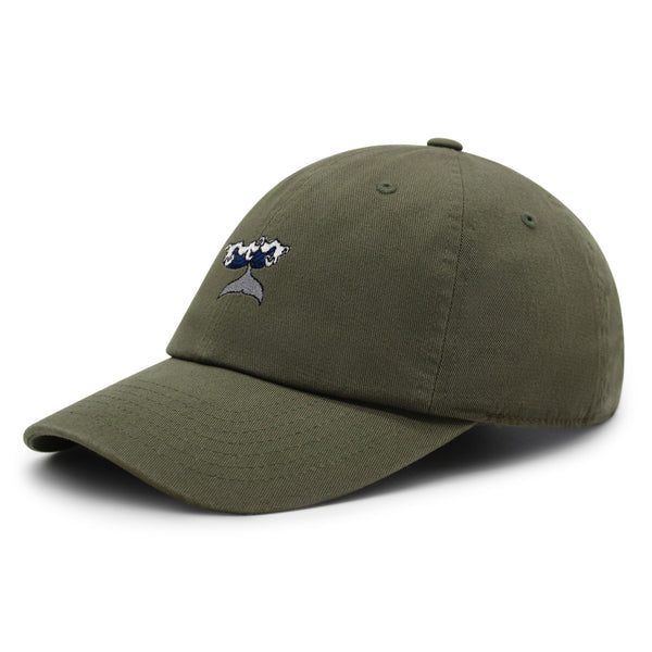 Whale Premium Dad Hat Embroidered Baseball Cap Wave Ocean