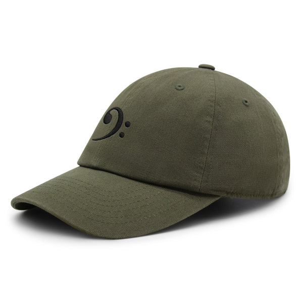 Bass Clef Premium Dad Hat Embroidered Baseball Cap Music Symbol