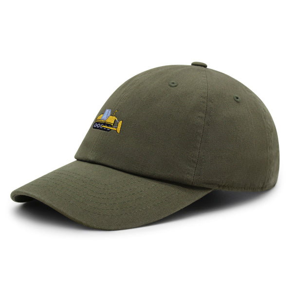 Bulldozer Premium Dad Hat Embroidered Baseball Cap Construction